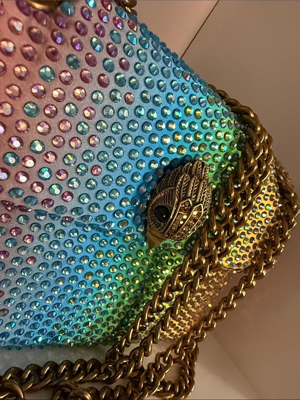 Kurt Geiger Multicolor Crystal-Embellished Kensington NWT - Picture 5 of 11